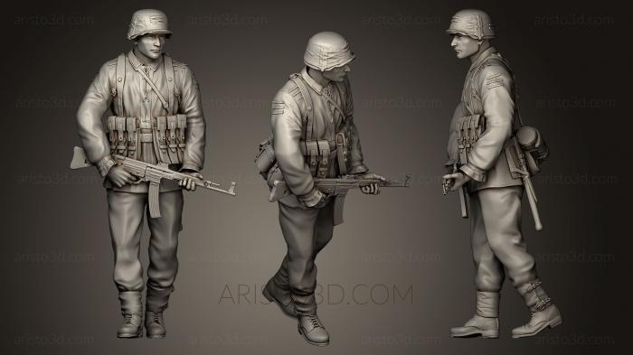 Military figurines (STKW_0187) 3D model for CNC machine